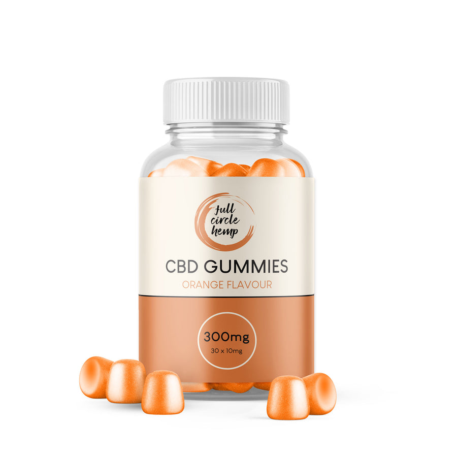 10mg CBD Orange Flavour Gummies from Full Circle Hemp Ireland