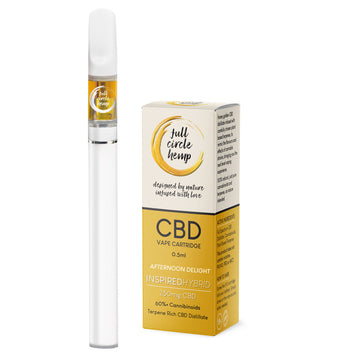 Afternoon Delight CBD Vape kit, 60%+ Cannabinoids, Cannabis Blended Terpenes, By Full Circle Hemp