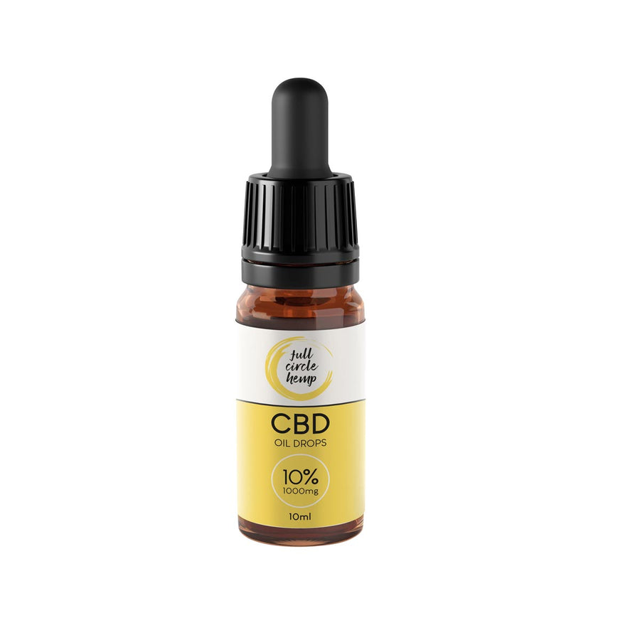 10% 1000mg Broad Spectrum CBD Oil in Ireland from Full Circle Hemp