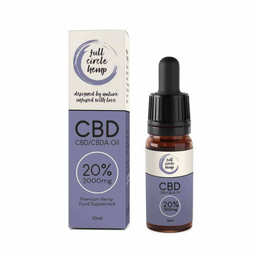 CBD Oil 20% 2000mg 10ml Full Spectrum From Full Circle Hemp Ireland