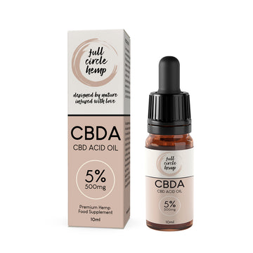 CBDA Oil 5% 500mg 10ml By Full Circle Hemp Ireland