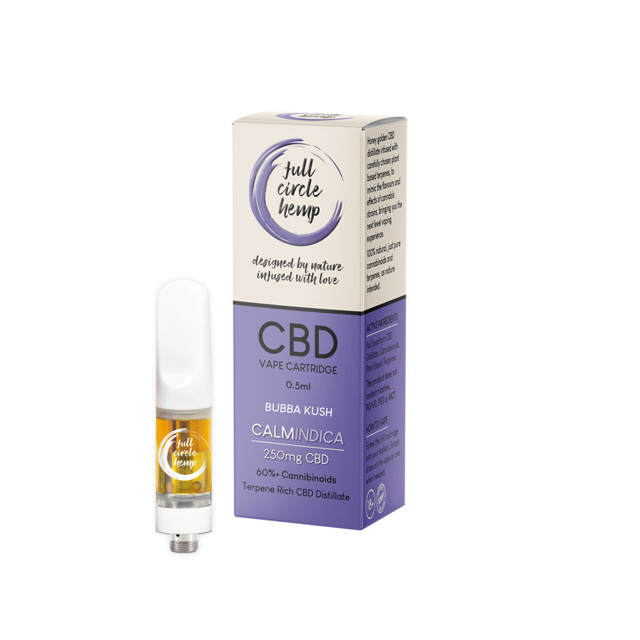 Bubba Kush CBD Vape 50%, with Cannabis Terpenes, by Full Circle Hemp